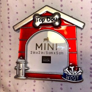 NEW Mini Dog Metal Picture Frame